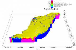 Image of Current Focus for Magnetic Inversion, Cook Inlet Basin, Alaska